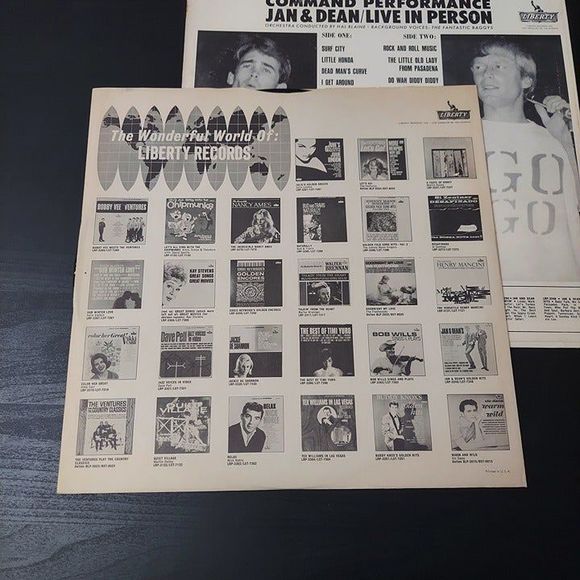 Jan & Dean - Command Performance Live in Person Vinyl LP Liberty Records 1965 - Picture 4 of 8
